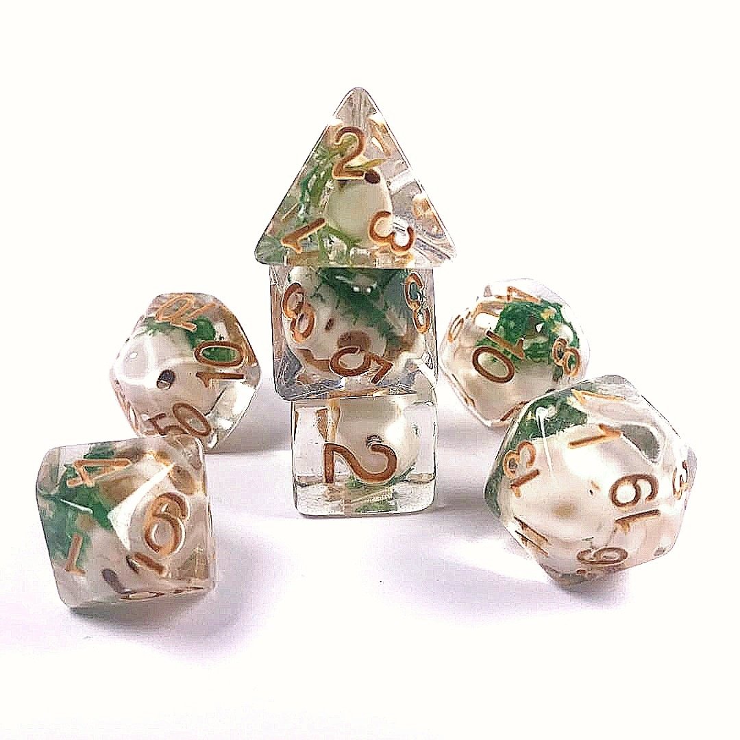 Dnd Custom RPG Polyhedral Resin Skull Dice Premium Quality for Gamers