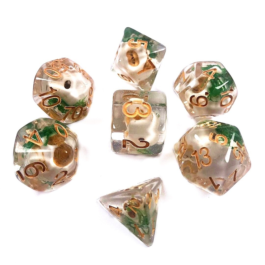 Dnd Custom RPG Polyhedral Resin Skull Dice Premium Quality for Gamers