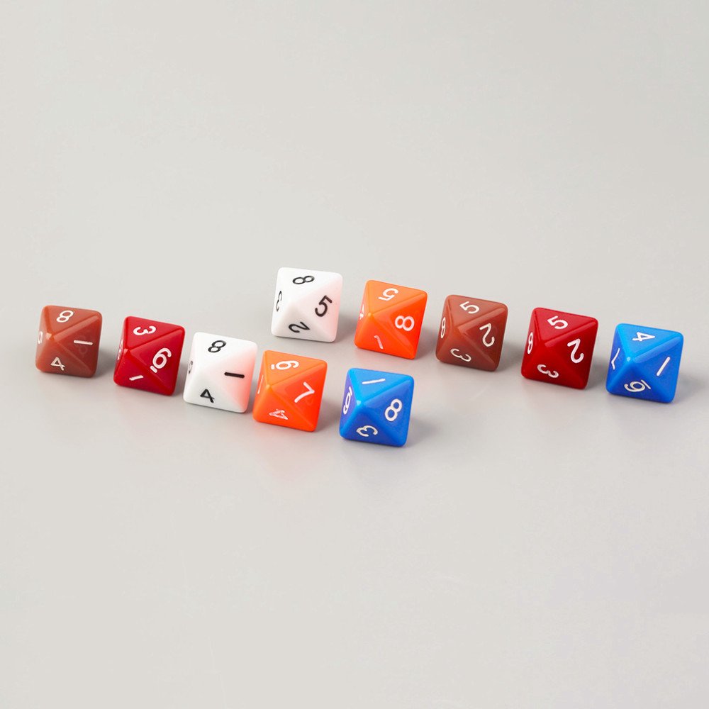 Wholesale d8 8 sided dnd dice games bulk round polyhedral board game dnd dice