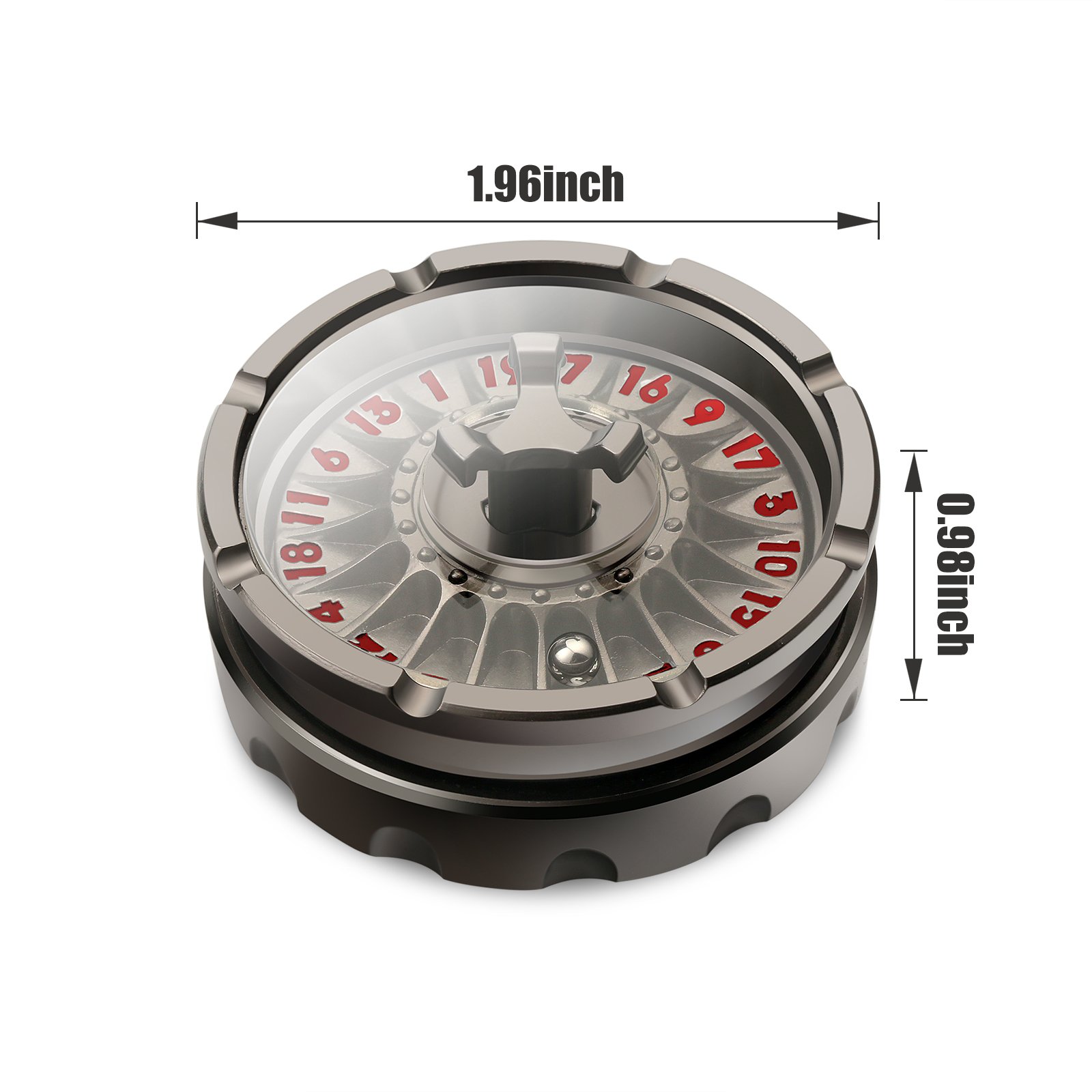 Roulette Fidget Spinner D20 Revolver Roulette Unsual Dice Set D&D Dice for RPGs Dungeons and Dragons Table Top Games