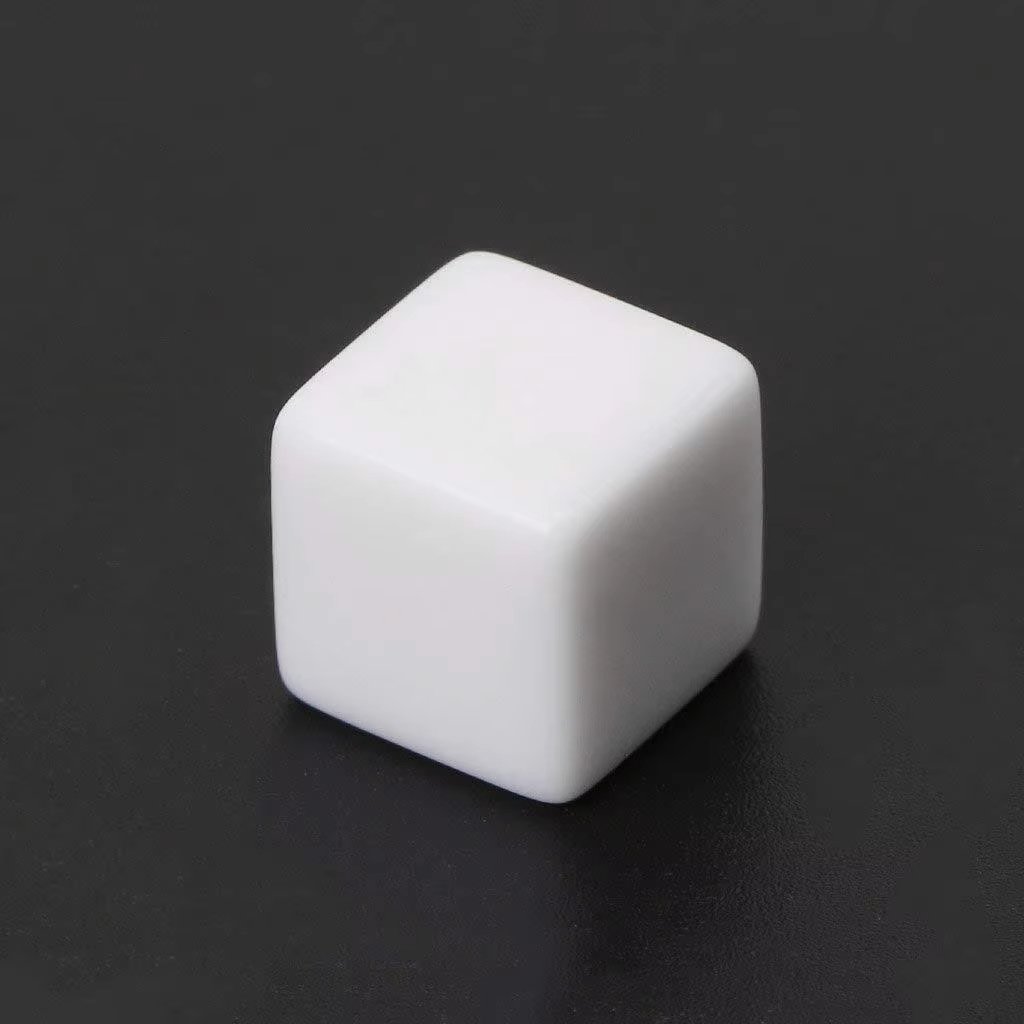 custom printed engraved manufacturers logo blank Dice 12mm square corner blank dice Entertainment Board Game