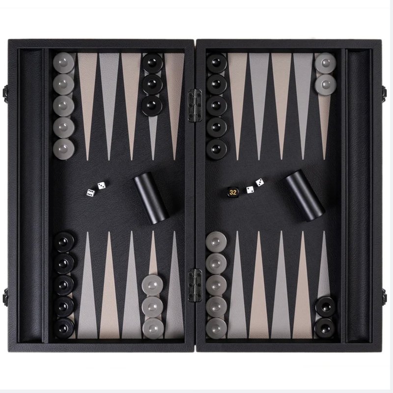 Factory Wholesale Backgammon Chess Checkers Chips Case Box Backgammon Set Portable Backgammon Game Set