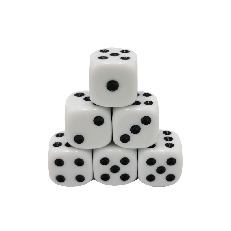 Wholesale custom opaque acrylic game dice of any size any color