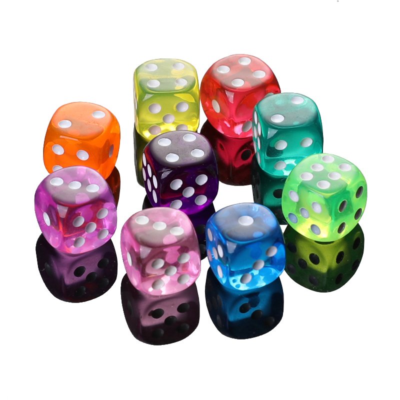 Wholesale custom opaque acrylic game dice of any size any color