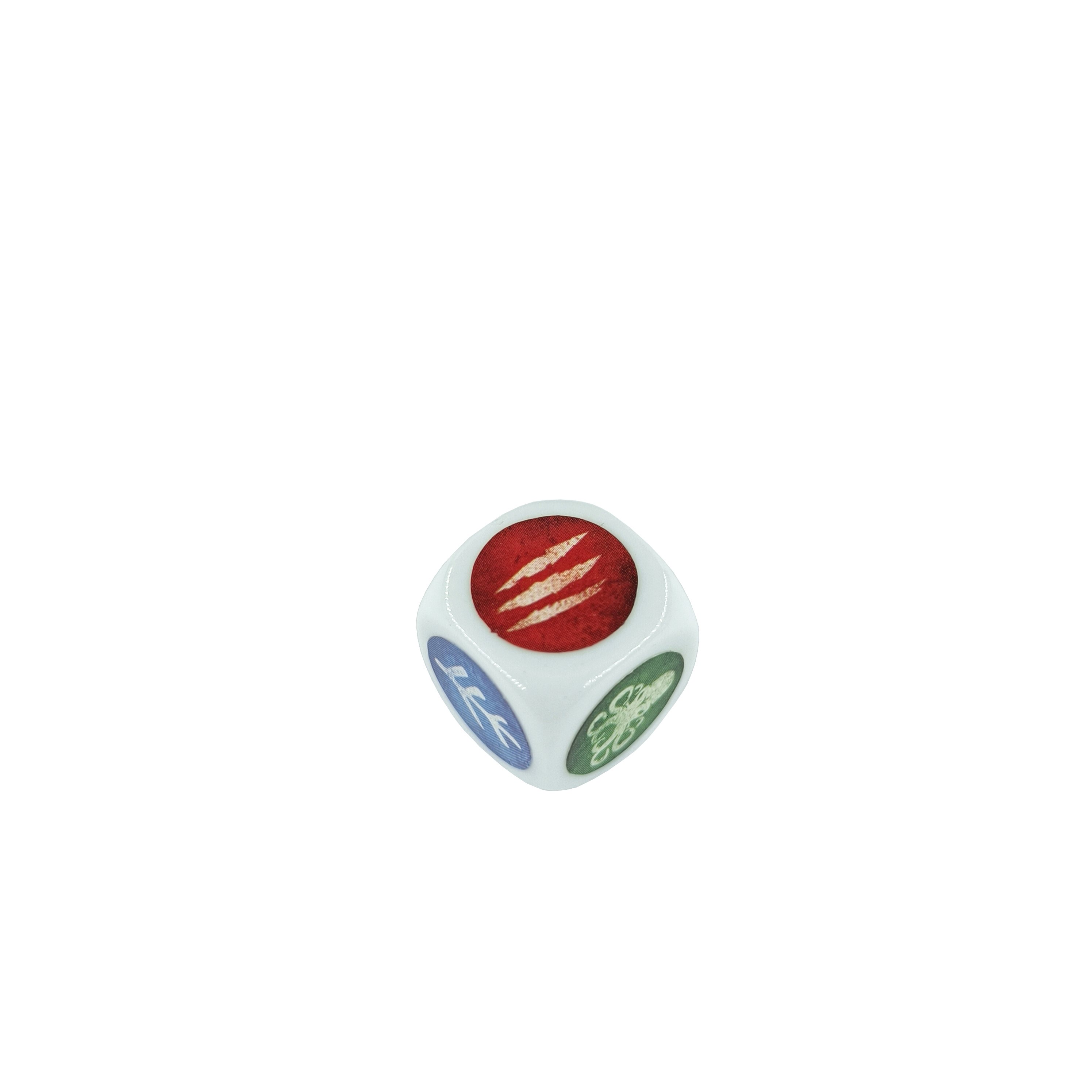 Custom Children's D6 Playing Dice Wood and Acrylic with Paper and Plastic Sticker Design for Education and Board Games
