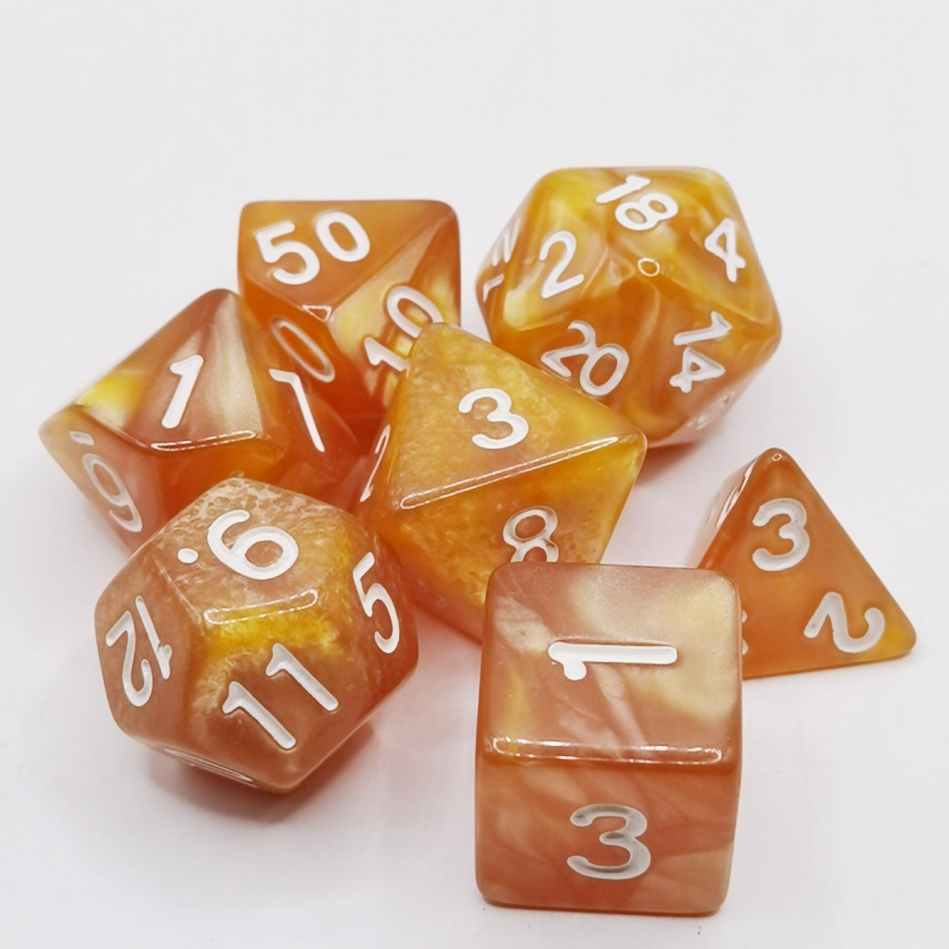 Plastic Polyhedral dice Custom Logo Acrylic Dungeons Dragons Cheap Dice Rpg Set 16mm dice