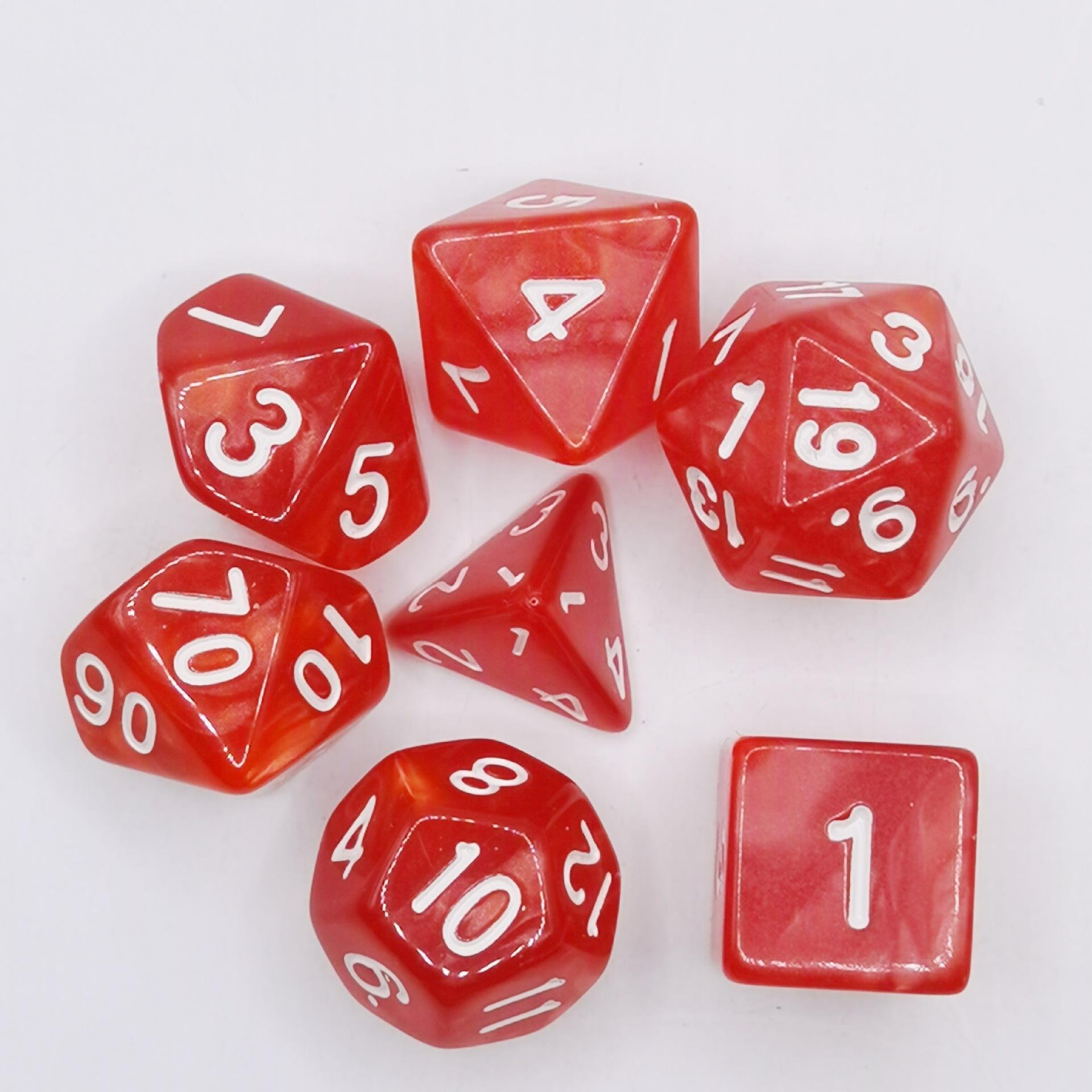 Plastic Polyhedral dice Custom Logo Acrylic Dungeons Dragons Cheap Dice Rpg Set 16mm dice