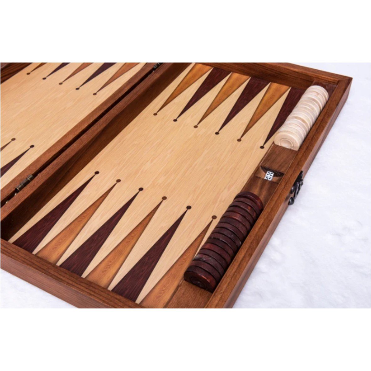 Latest Design Elegant Wooden Backgammon Board Game With Dice & Pieces Foldable Portable Indoor Outdoor Game For Adults