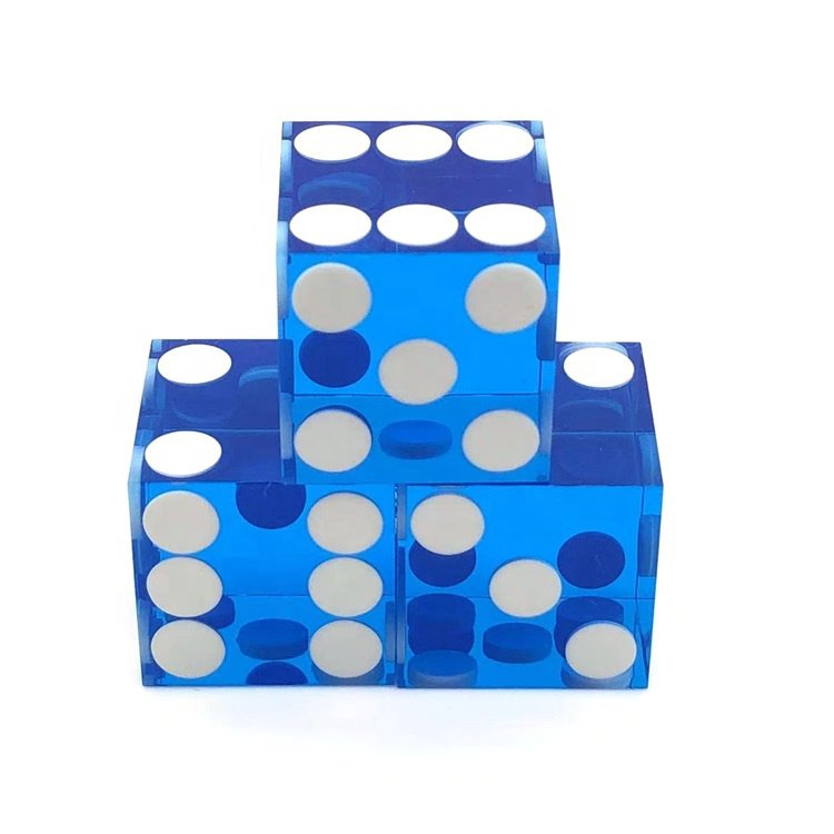 Hot Selling 6 Sides Square Corner Customize Precision Professional Casino Dice 19mm