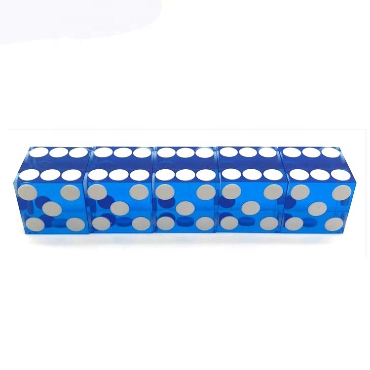 Hot Selling 6 Sides Square Corner Customize Precision Professional Casino Dice 19mm