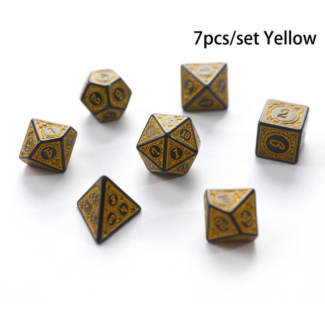 Wholesale Metal & Plastic Gemstone Polyhedral Dnd Dice Set Rpg Dice Personalized Polyhedral Metal Dice Set