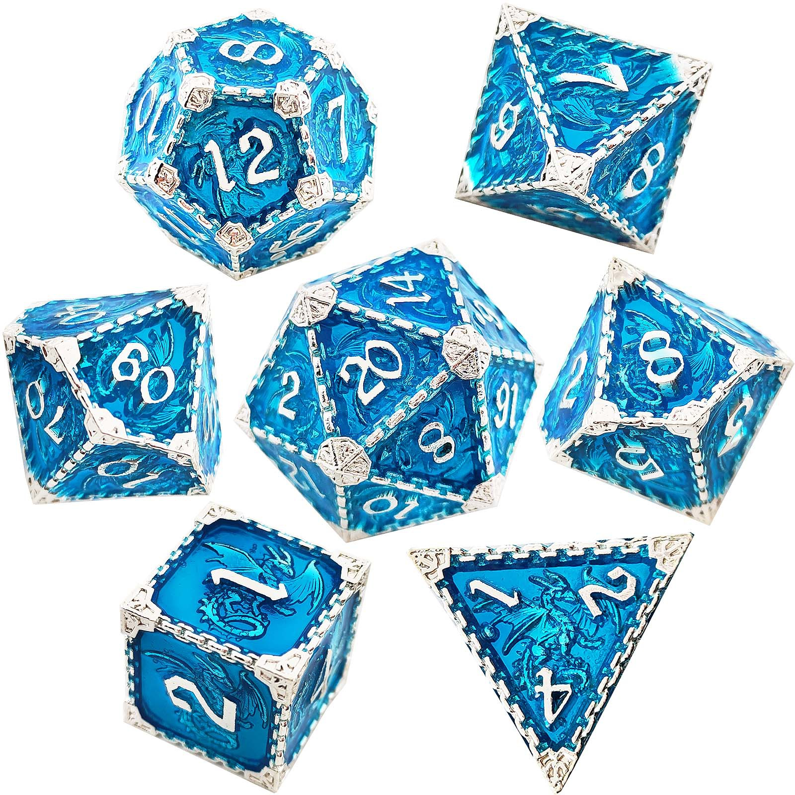 New style DND metal solid dice TRPG Dungeons & Dragons board game Dice accessories can be customized