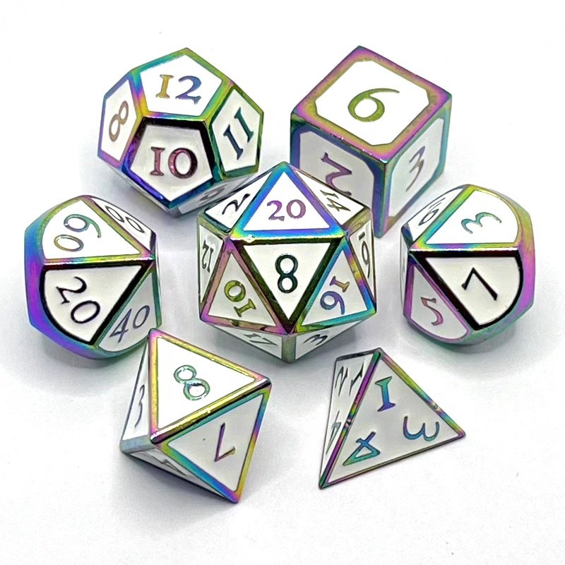 Hot Selling Metal Polyhedron D20 Do Not Disturb Dice for Dungeons & Dragons DND Board Game Board Dice