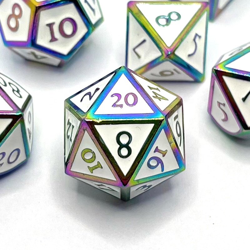 Hot Selling Metal Polyhedron D20 Do Not Disturb Dice for Dungeons & Dragons DND Board Game Board Dice