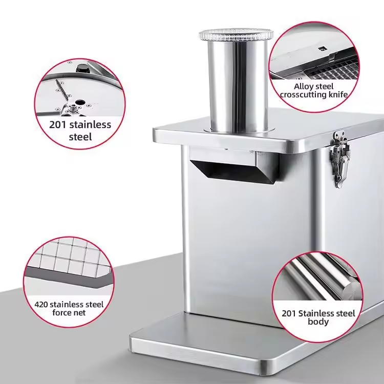 Mini New Condition Vegetable Cutting Machine for Home Use Radish Cucumber Fruit Dicing for Bakery & Flour Mill