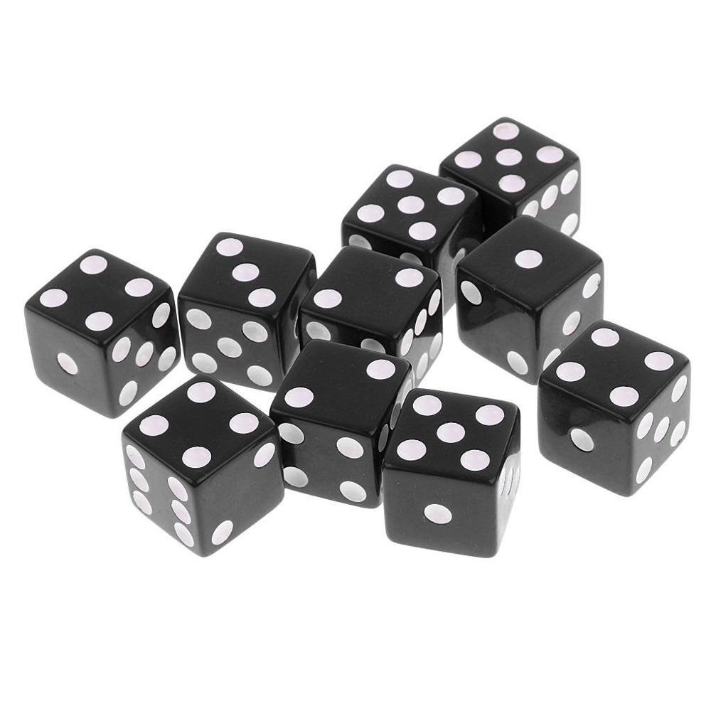 custom D6 16mm New Material Casino Dice Number Dice game Gambling Resin bulk