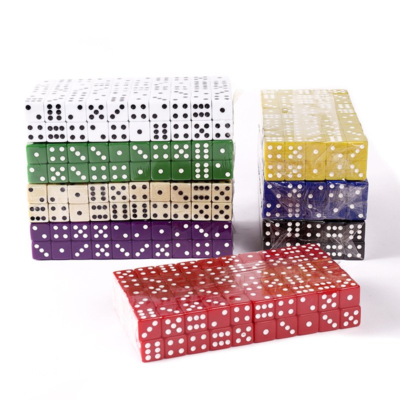 custom D6 16mm New Material Casino Dice Number Dice game Gambling Resin bulk