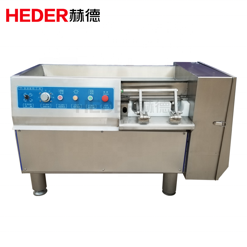 Commercial diced chicken meats cube cut cutter model electric 350 slightly frozen meat cubes block dicer dicing machine