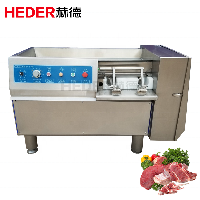 Commercial diced chicken meats cube cut cutter model electric 350 slightly frozen meat cubes block dicer dicing machine