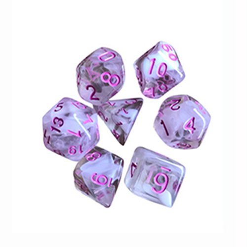 Custom Design Polyhedral Acrylic Dices 12 Sided Mix Dice Set