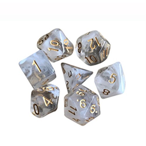 Custom Design Polyhedral Acrylic Dices 12 Sided Mix Dice Set