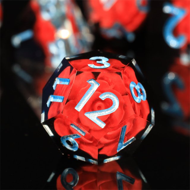 Mini Planet Wholesale Dragon and Dungeon Dice Resin Polyhedral DND 7pcs Set Sharp Edges Dice RPG board role-playing games Dice