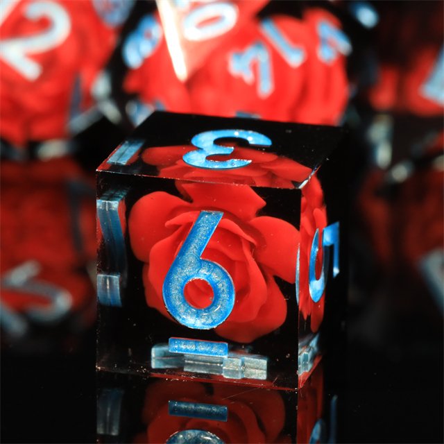 Mini Planet Wholesale Dragon and Dungeon Dice Resin Polyhedral DND 7pcs Set Sharp Edges Dice RPG board role-playing games Dice