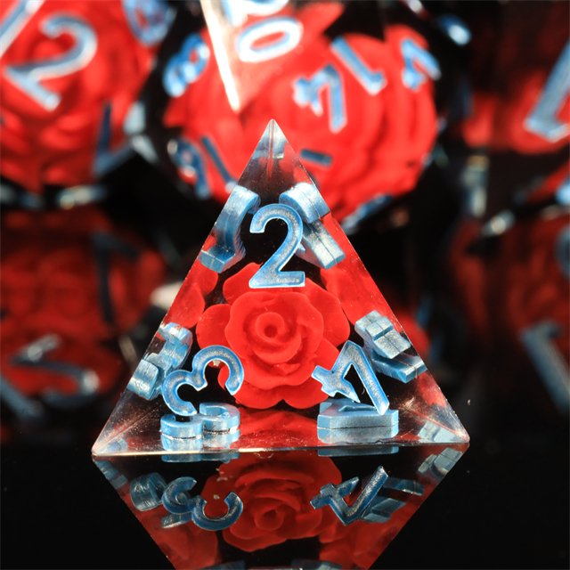 Mini Planet Wholesale Dragon and Dungeon Dice Resin Polyhedral DND 7pcs Set Sharp Edges Dice RPG board role-playing games Dice