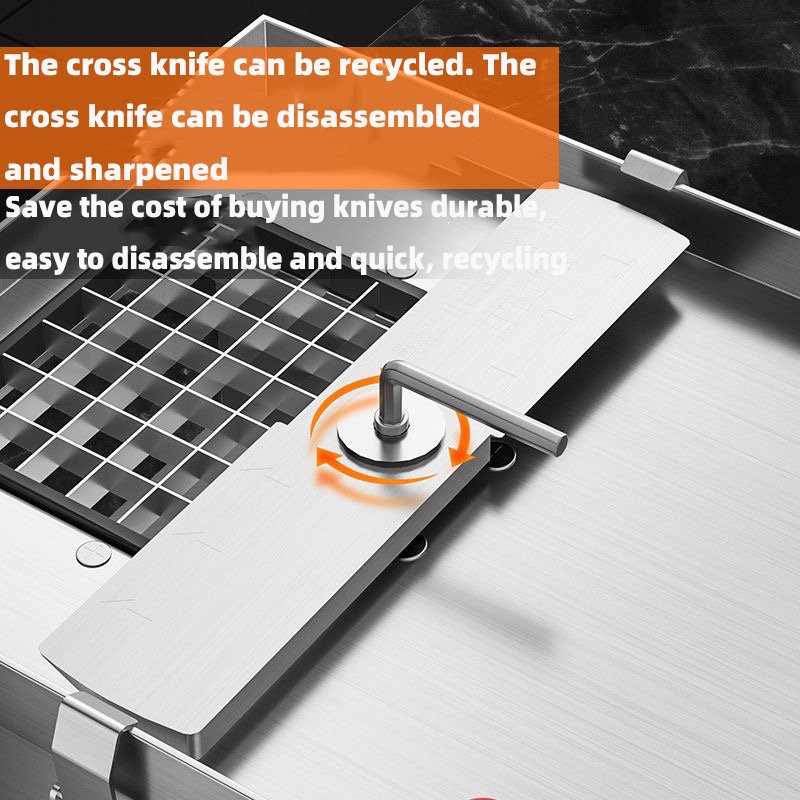 Electric small vegetable cutter Potato and carrot cutter Commercial vegetable cutter dicing and slicing machine