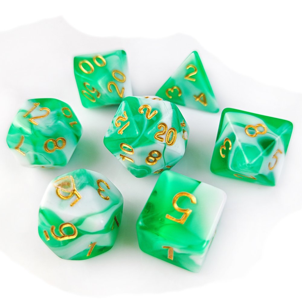 Factory Custom Polyhedral DND Dice for Dungeons and Dragons RPG Board Game 7pcs Multi Color Acrylic Dice Set