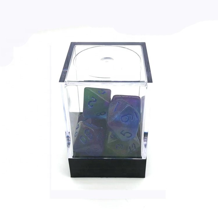 JMS OEM Dice Manufacturer Custom Glow In Dark Luminous DND Dice for Casino
