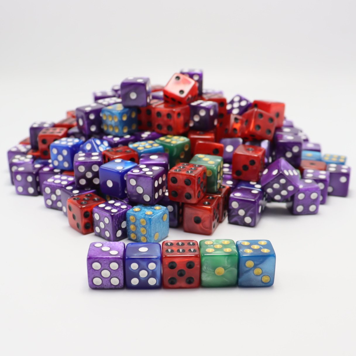 Bulk Blank 12mm Square Corner Acrylic Custom Dice for Casino Drinking Adult Game