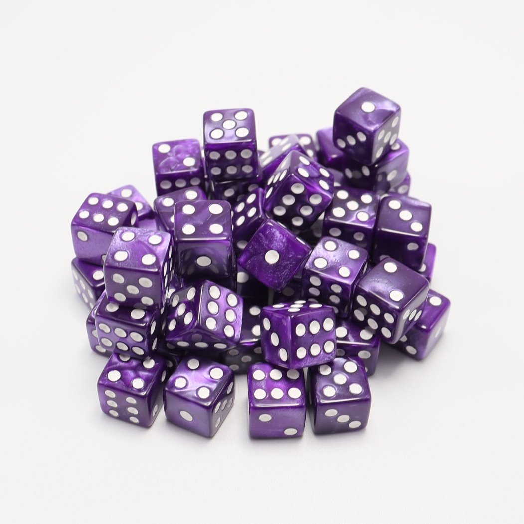Bulk Blank 12mm Square Corner Acrylic Custom Dice for Casino Drinking Adult Game