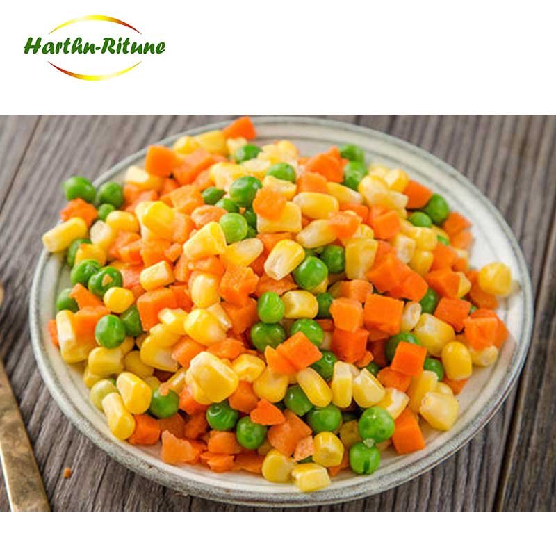 Wholesale price frozen mixed vegetables carrot dices corn kernels green soya bean