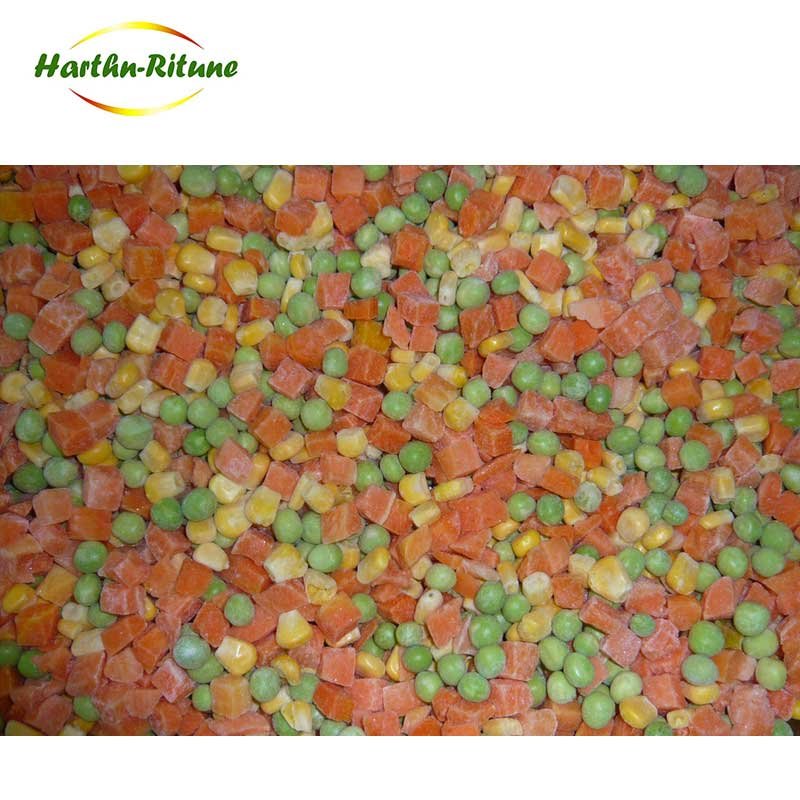 Wholesale price frozen mixed vegetables carrot dices corn kernels green soya bean