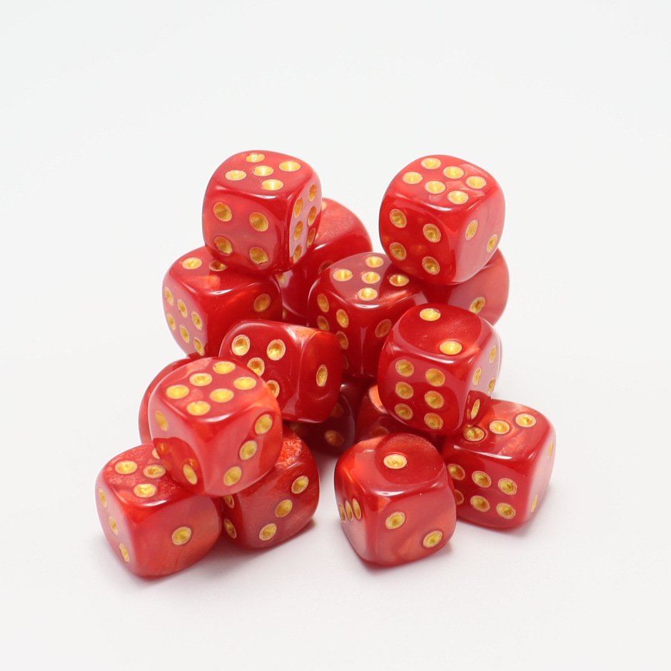 OEM Custom 12MM Plastic Dice with Engraved Logo Festival Holiday Gift Dice