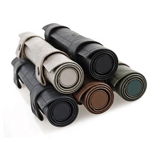 Custom Folding Folding Scroll PU Leather DND Dice Rolling Mat Bag Dice Holder