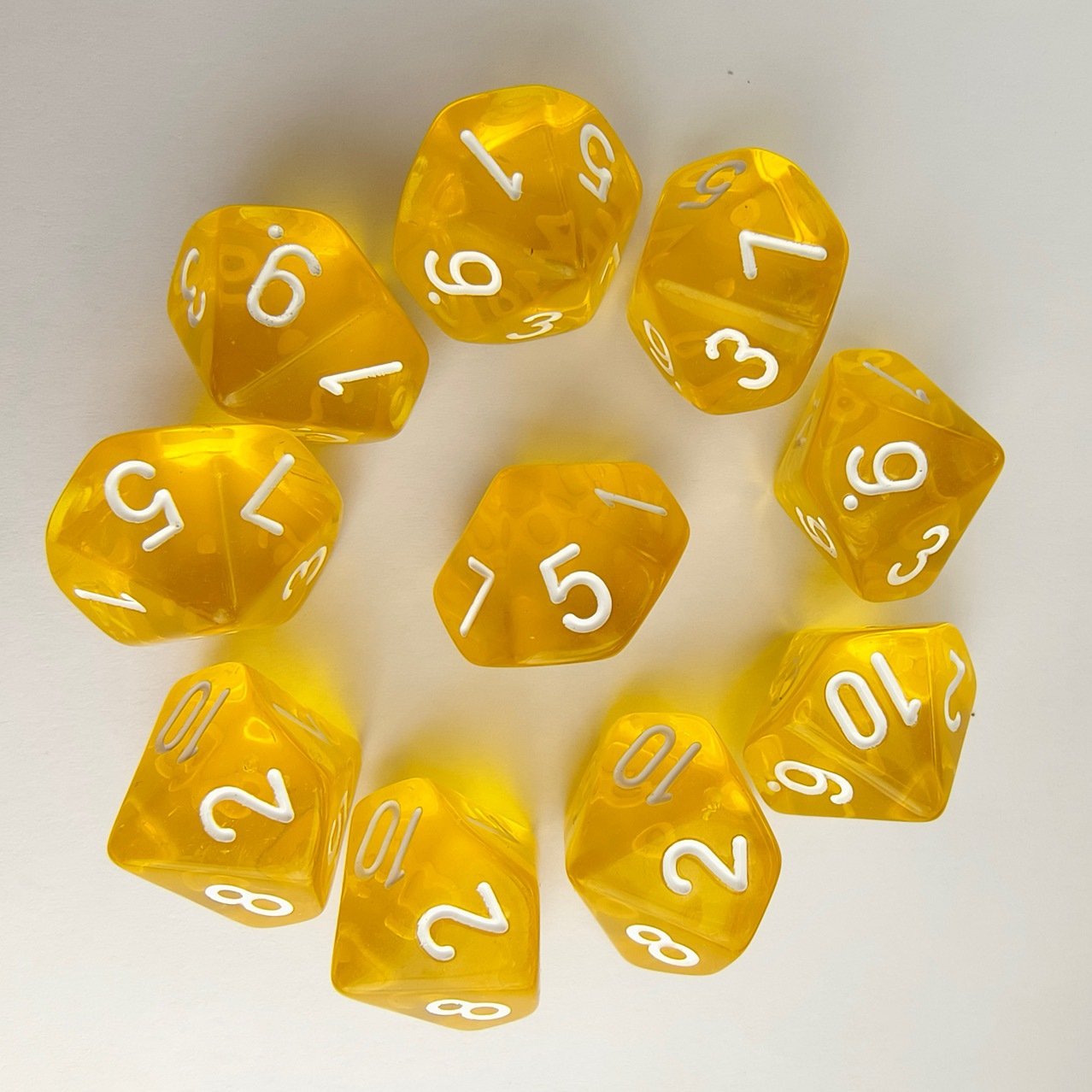 D10 Transparent Dice Acrylic Crystal Polyhedral Dice Dungeons And Dragons Custom Dice