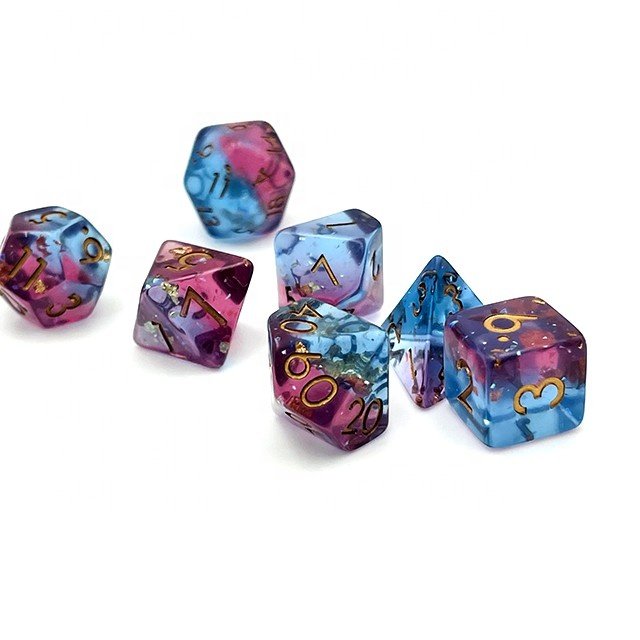 custom 16mm dice set dnd rpg OEM resin dice polyhedral