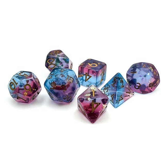 custom 16mm dice set dnd rpg OEM resin dice polyhedral