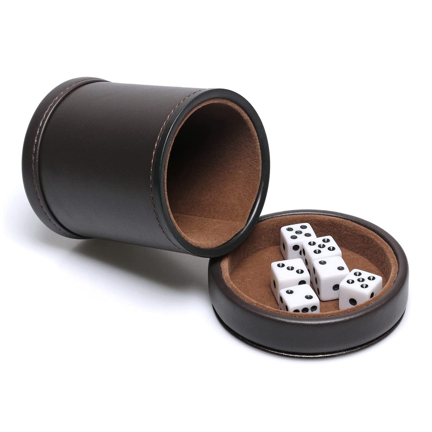Custom Color Reasonable Price Leather Dice Shaker Cup OEM Service Good Quality Top Selling Leather Dice Cup For Sale