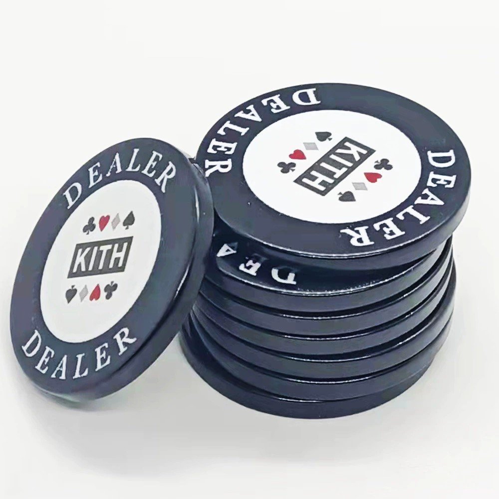 custom personalized logo double layer gambling casino poker chipsset with numbers classic table games dice games tokens