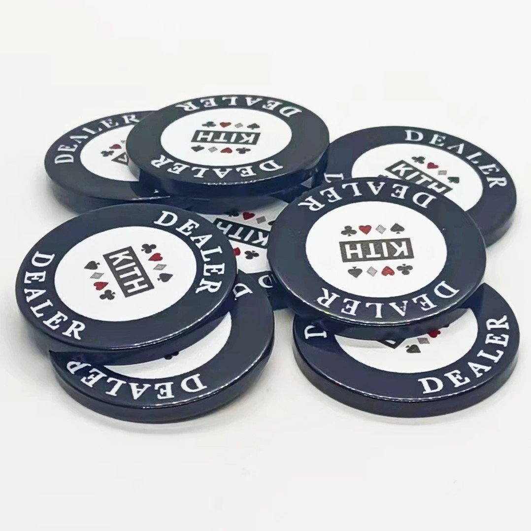 custom personalized logo double layer gambling casino poker chipsset with numbers classic table games dice games tokens