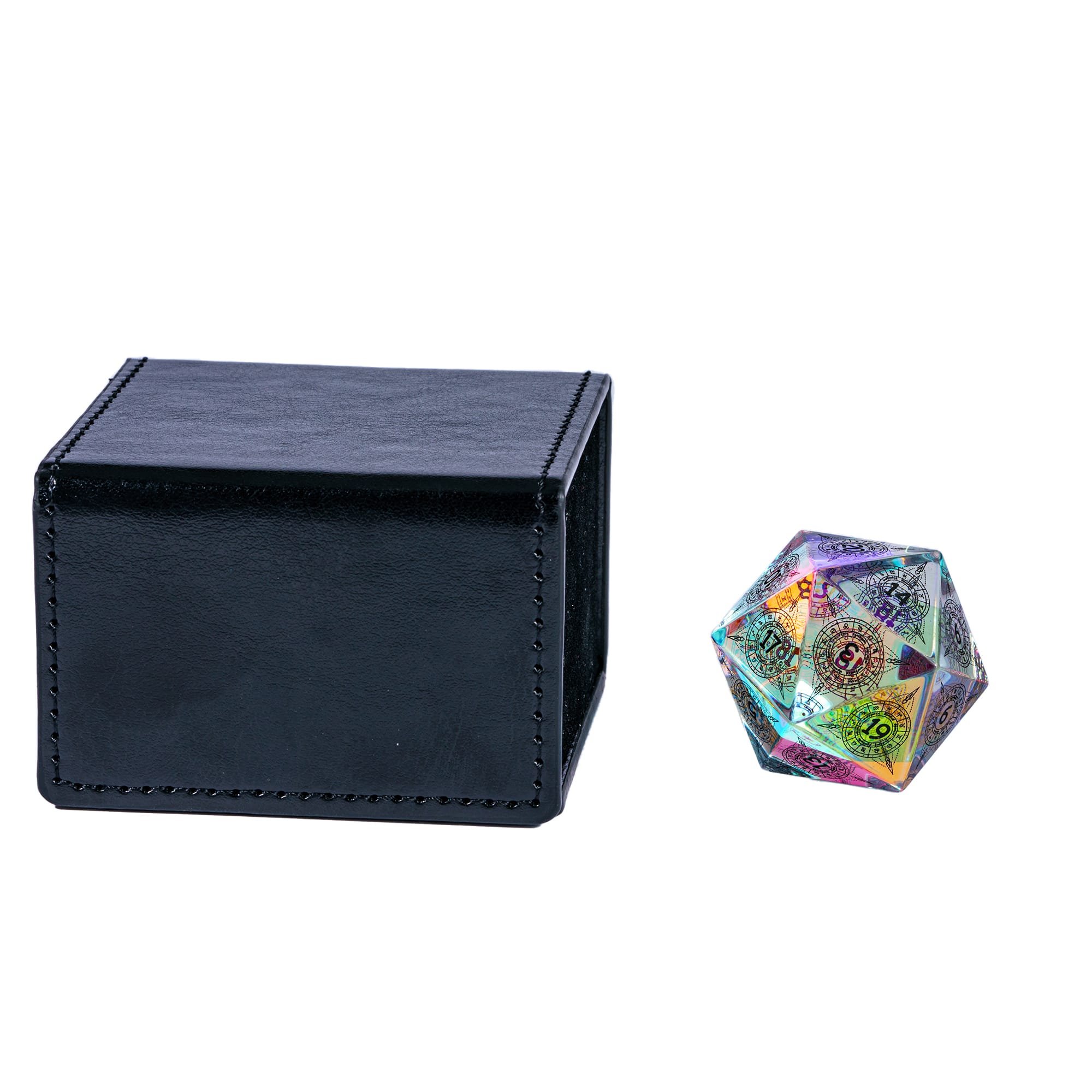 Udixi 30mm Rainbow Crystal Constellation Pattern D20 dnd dice dungeons and dragons RPG board game dice