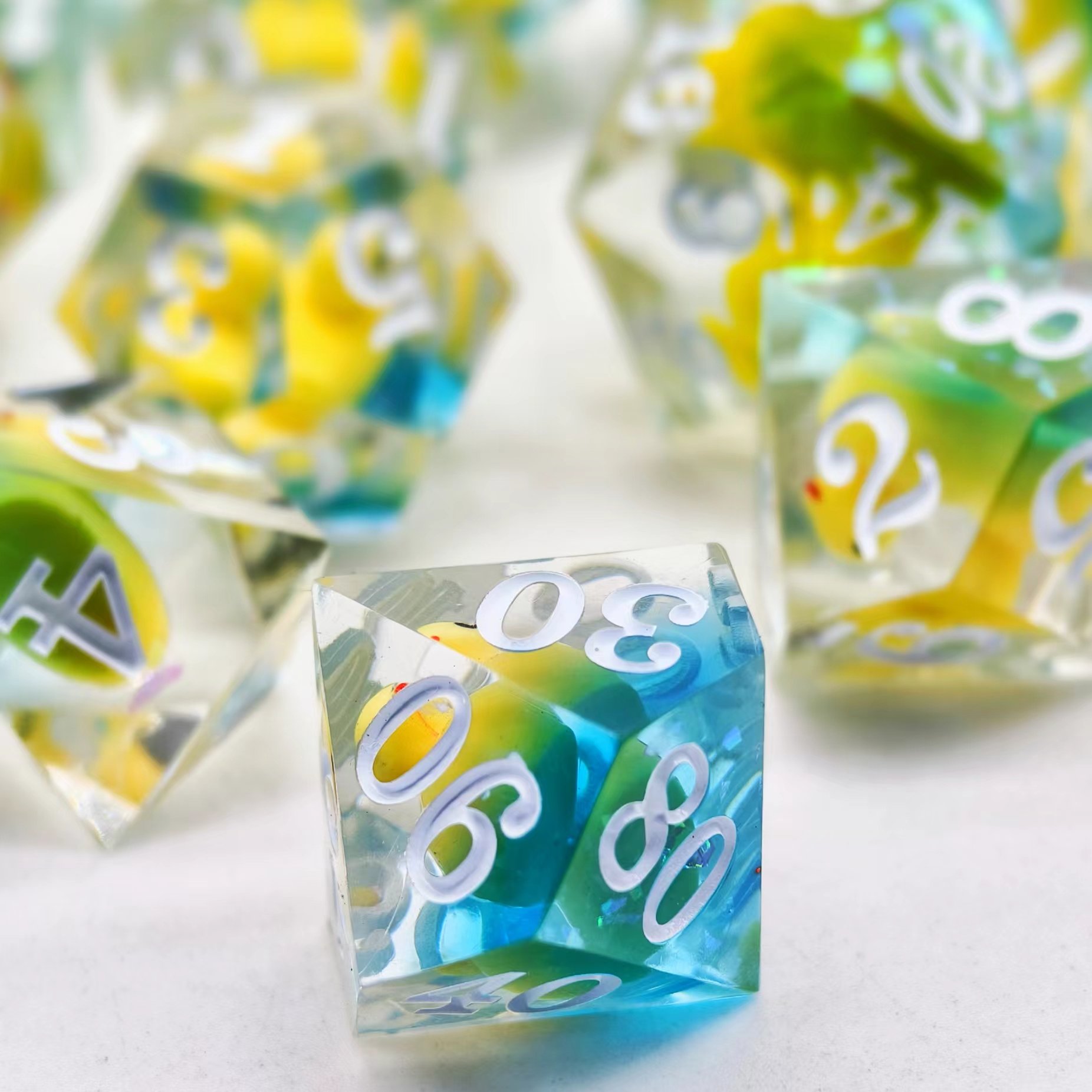 plastic acrylic resin polyhedral precision dice adult games casino number transparent poker luxury d6 16mm dice set