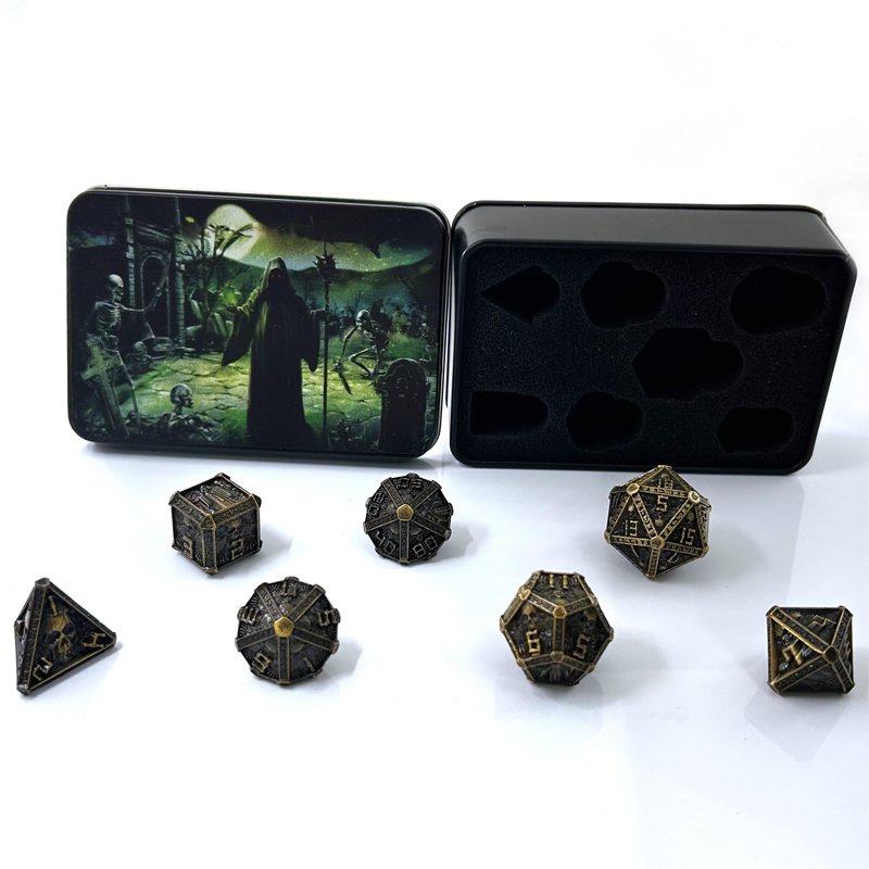 Newest Design Metal Wizard Dice for DND Table Dungeons & Dragons Game