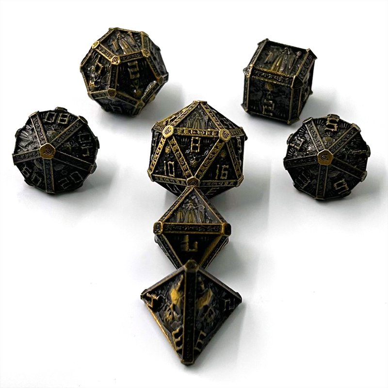 Newest Design Metal Wizard Dice for DND Table Dungeons & Dragons Game