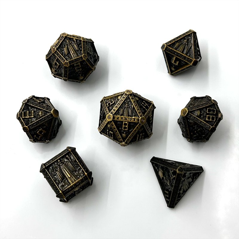 Newest Design Metal Wizard Dice for DND Table Dungeons & Dragons Game