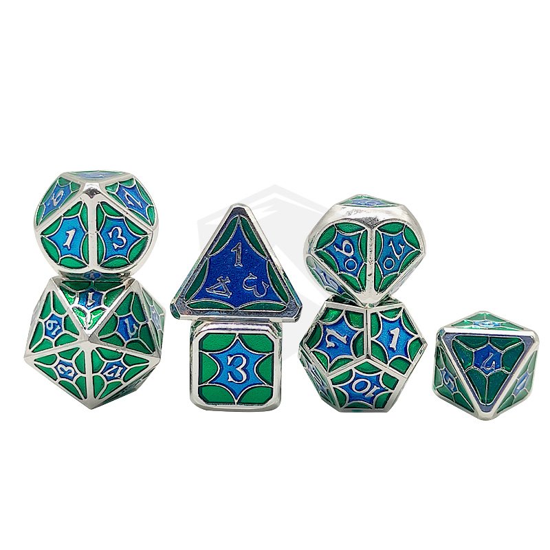 Customization Logo Rpg Dnd Polyhedral Dices Resin Mini Dice Set Dnd 10 Sided Dice Set Opal