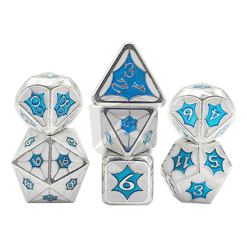 Customization Logo Rpg Dnd Polyhedral Dices Resin Mini Dice Set Dnd 10 Sided Dice Set Opal